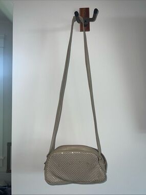 Vintage Whiting & Davis International Champagne Mesh Shoulder Bag